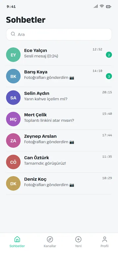 Dalgam ana ekranı