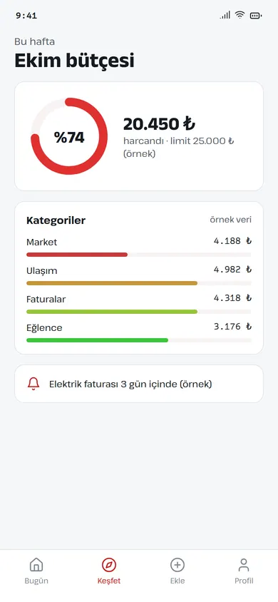 Faturam abonelik takibi ekranı