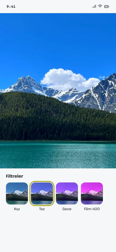 Filtrem gren ve ışık sızıntısı ekranı