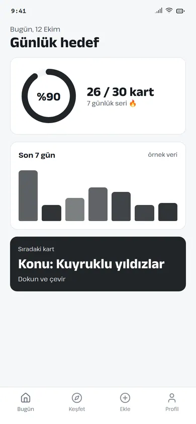Gökbilim ana ekranı
