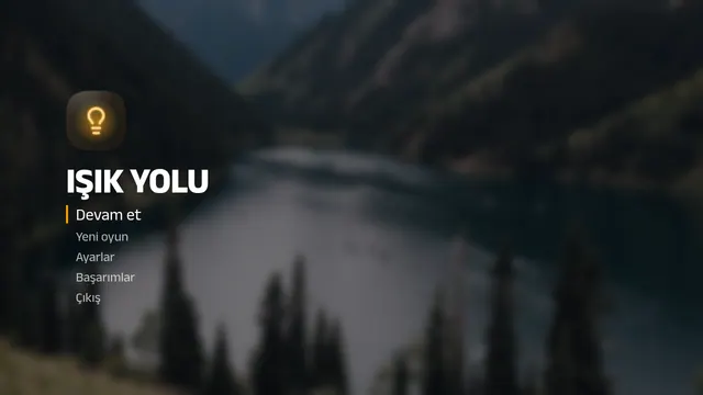 Işık Yolu ana menüsü