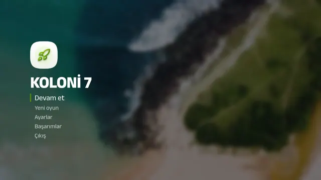 Koloni 7 ana menüsü