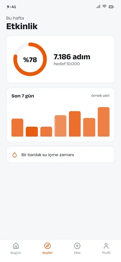 Koşuyolu tempo ve bölüm süreleri ekranı