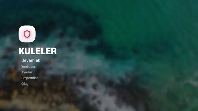 Kuleler ana menüsü