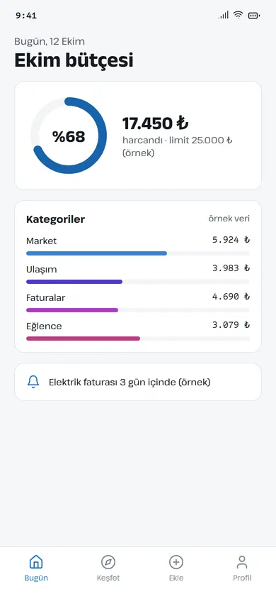 Kurtakip ana ekranı