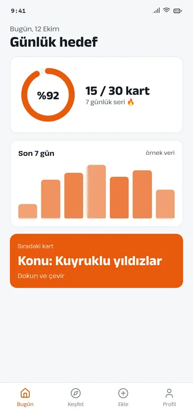 Ders Notlarım ana ekranı