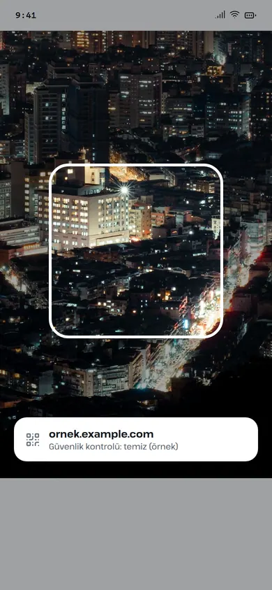 QR Okur ana ekranı