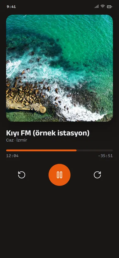 Radyolik kayıt ve zamanlayıcı ekranı
