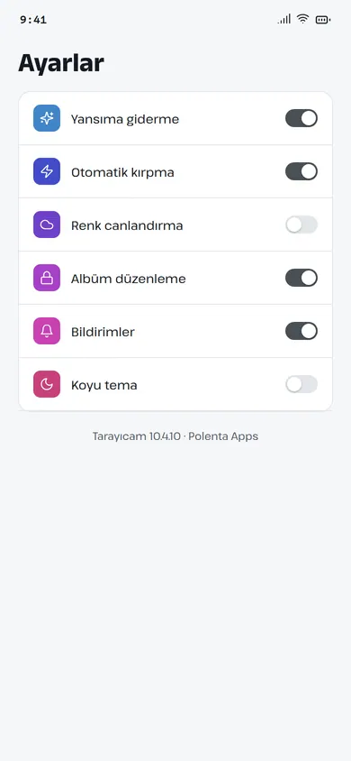 Tarayıcam ayarlar ekranı